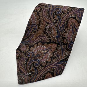 GITMAN BROS. Paisley Men's Silk Neck Tie Vintage